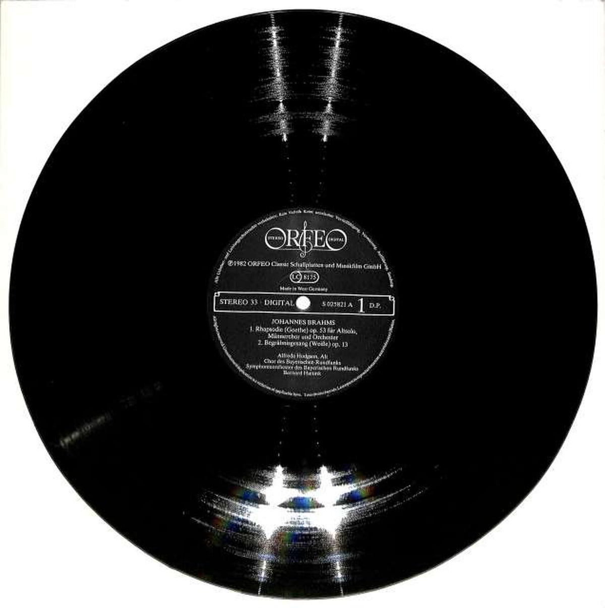 Orfeo (import, Germany) Brahms 'Alto Rhapsody' Hodgson High-Tink S-025 821