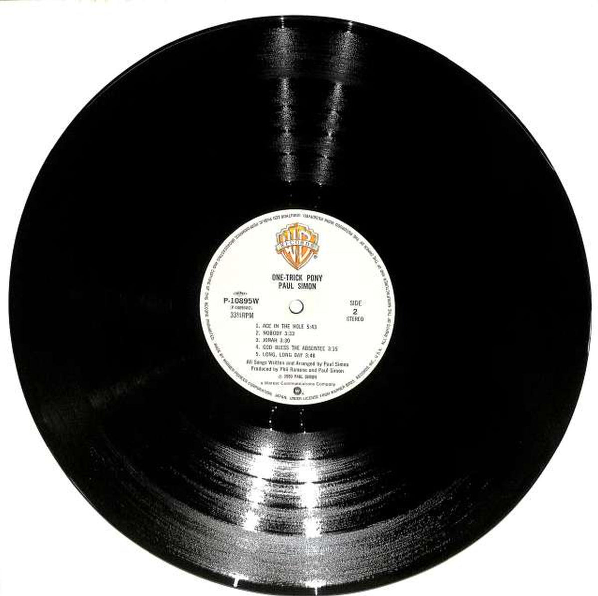 Warner Pioneer Paul Simon "One Trick Pony" P-10895W