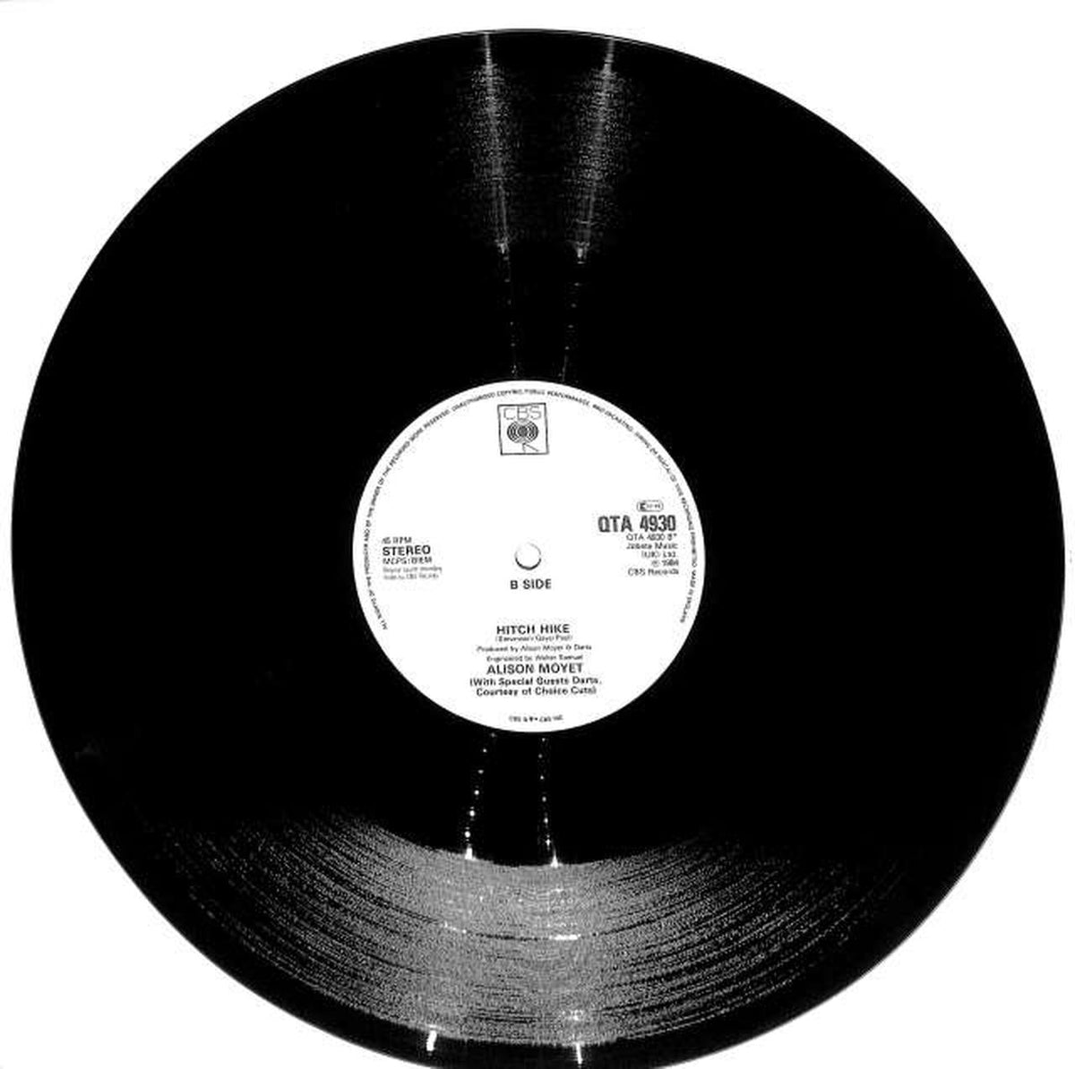 CBS Allison Moyett "THE TRANSPARENT MIX QTA4930