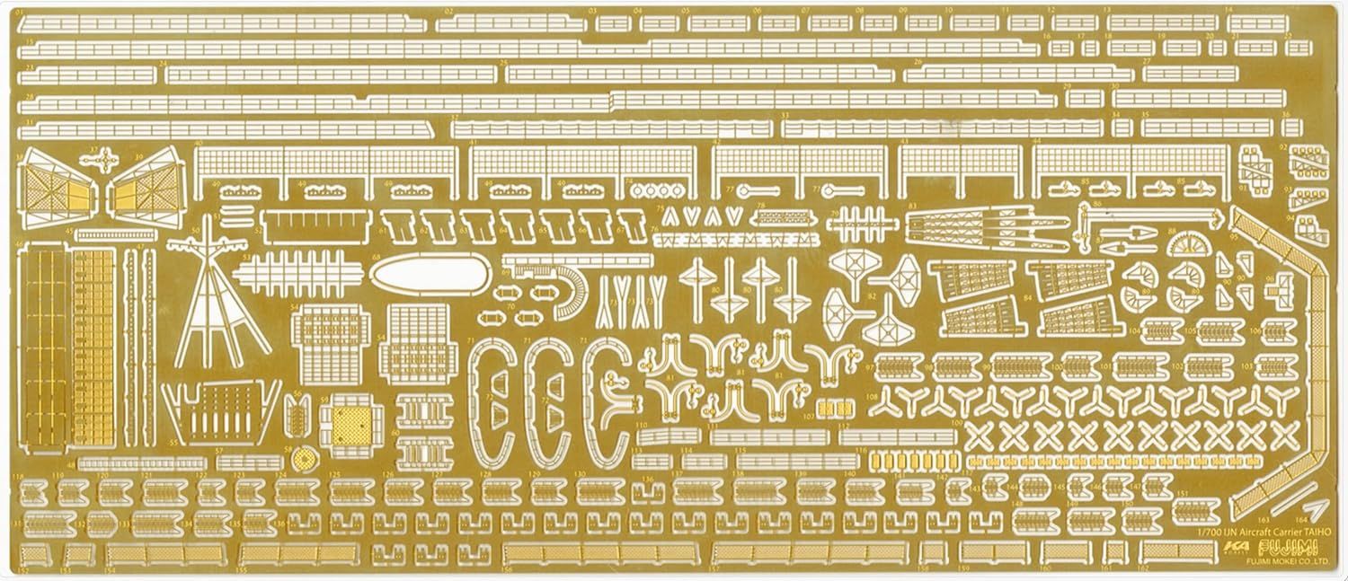 Fujimi  1/700 Imperial Navy Series No.44 EX-1 Japanese Navy Aircraft Carrier Taiho (Wooden Deck Specification) Full Hull Model (with etching parts) - BanzaiHobby