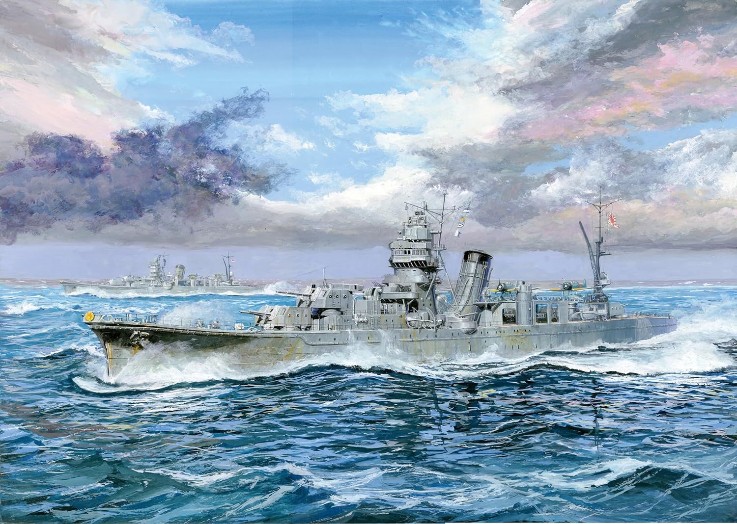 Fujimi FH-48 1/700 Imperial Navy Series No.48 Japanese Navy Light Cruiser Agano Full Hull - BanzaiHobby