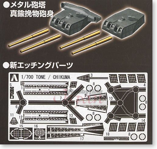 Aoshima 1/700 Super Detail IJN Cruiser Chikuma - BanzaiHobby