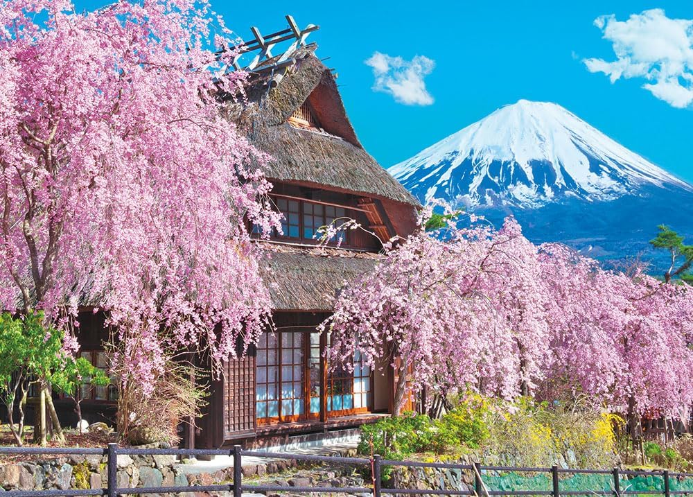 Beverly 600-018Spring in full bloom at Iyashinosato (cherry blossoms) Puzzle - BanzaiHobby