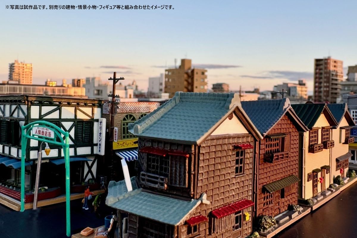 TOMYTEC 1/150 Scenery Accessories 124-2 Shopping Street Accessories Set 2 - BanzaiHobby