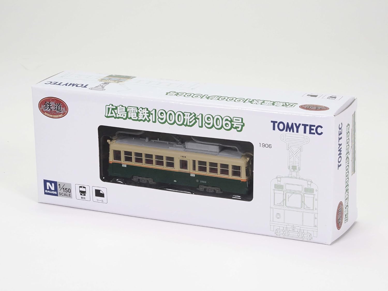 TOMYTEC Railway Collection Hiroshima Electric Railway 1900 Series No. 1906 - BanzaiHobby