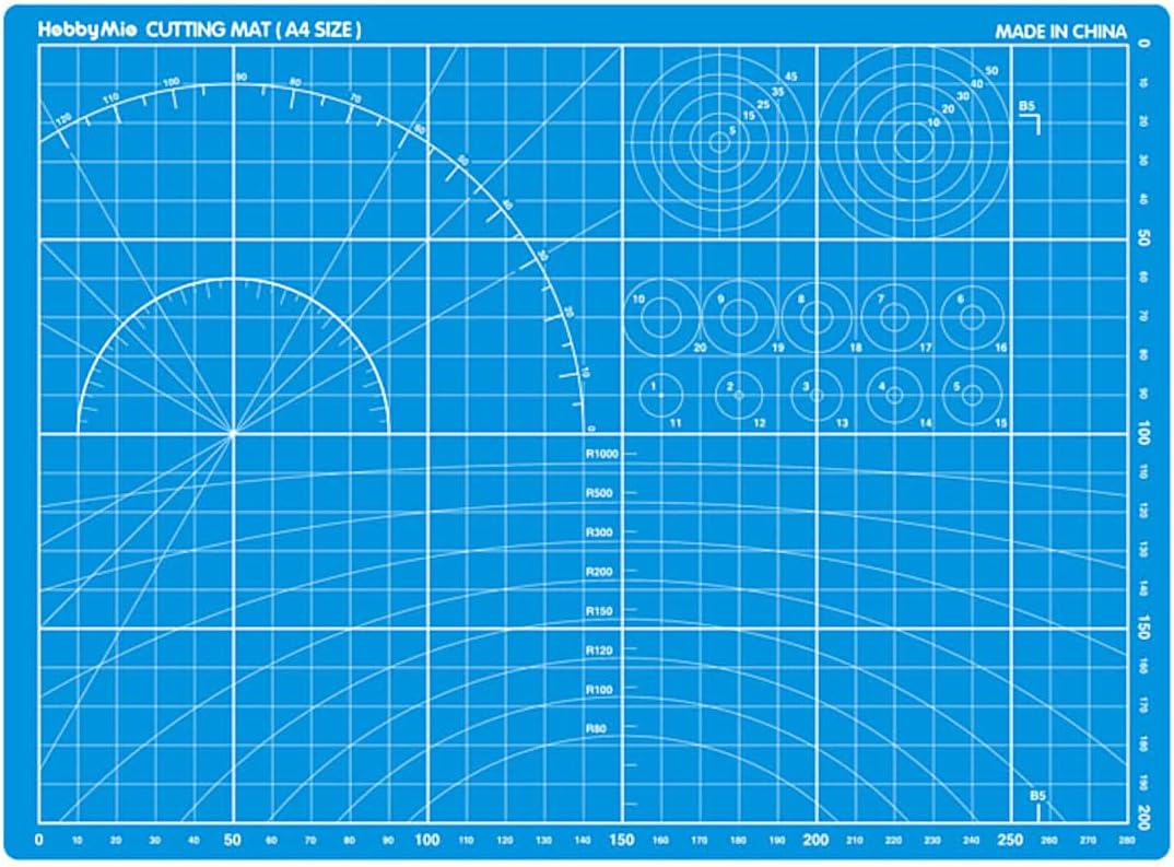 Doyusha Large Glass Cutting Mat Blue Hobby Tools - BanzaiHobby