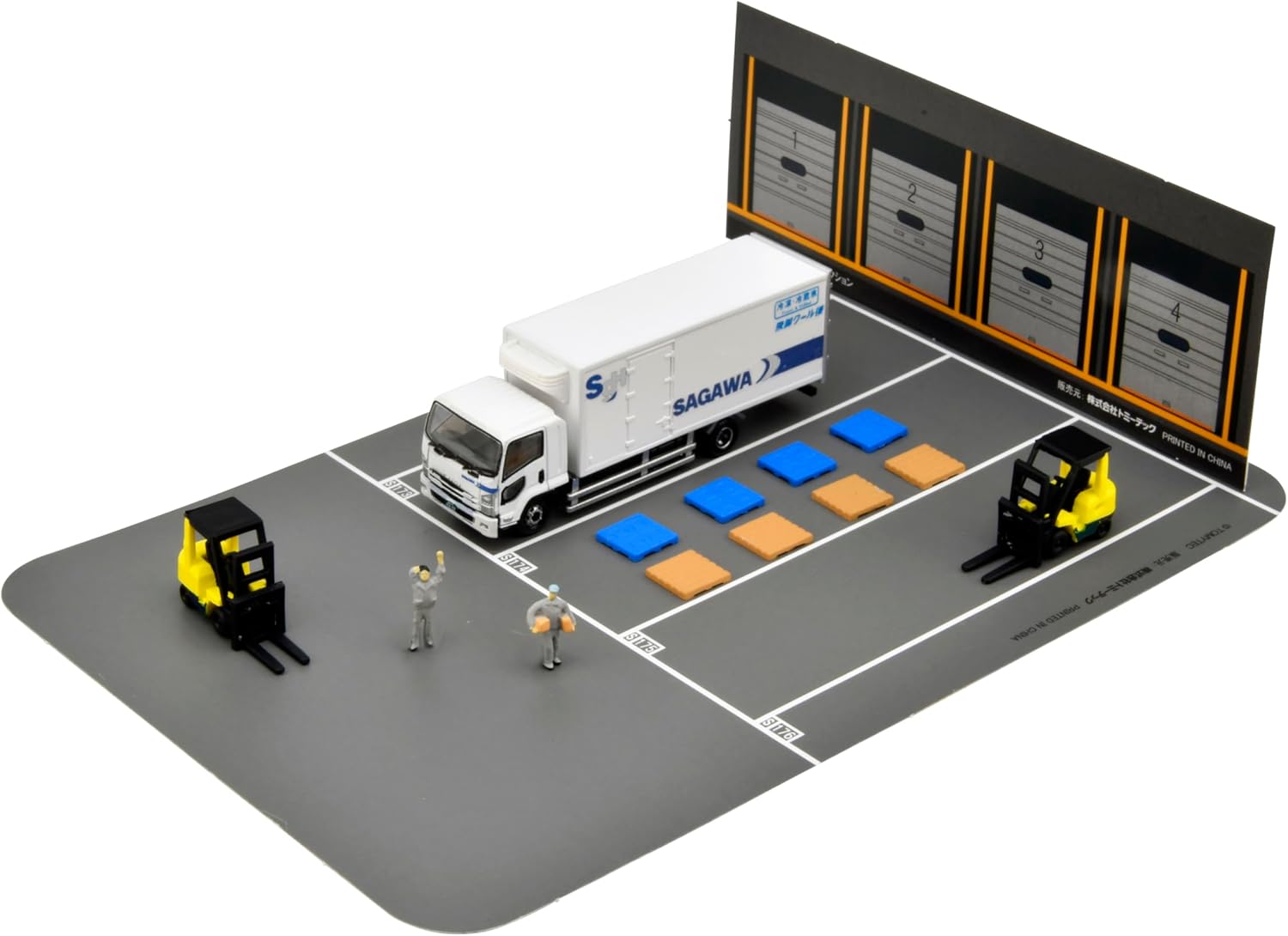 TOMYTEC Truck Collection Logistics Site Truck Set E Sagawa Express - BanzaiHobby
