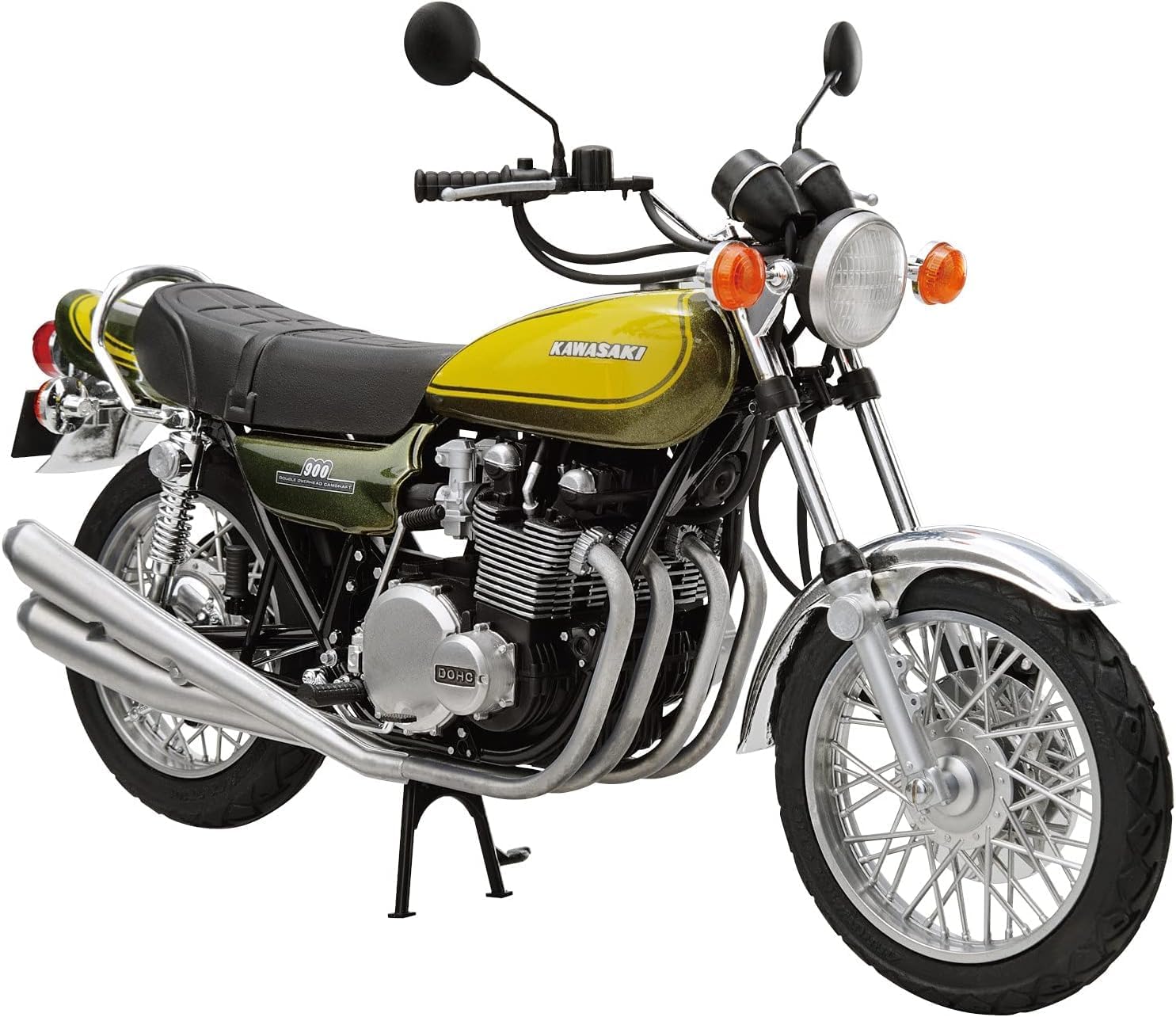 Aoshima 1/12 The Bike No. 47 Kawasaki Z1 900 Super 4 1973 with Custom Parts - BanzaiHobby