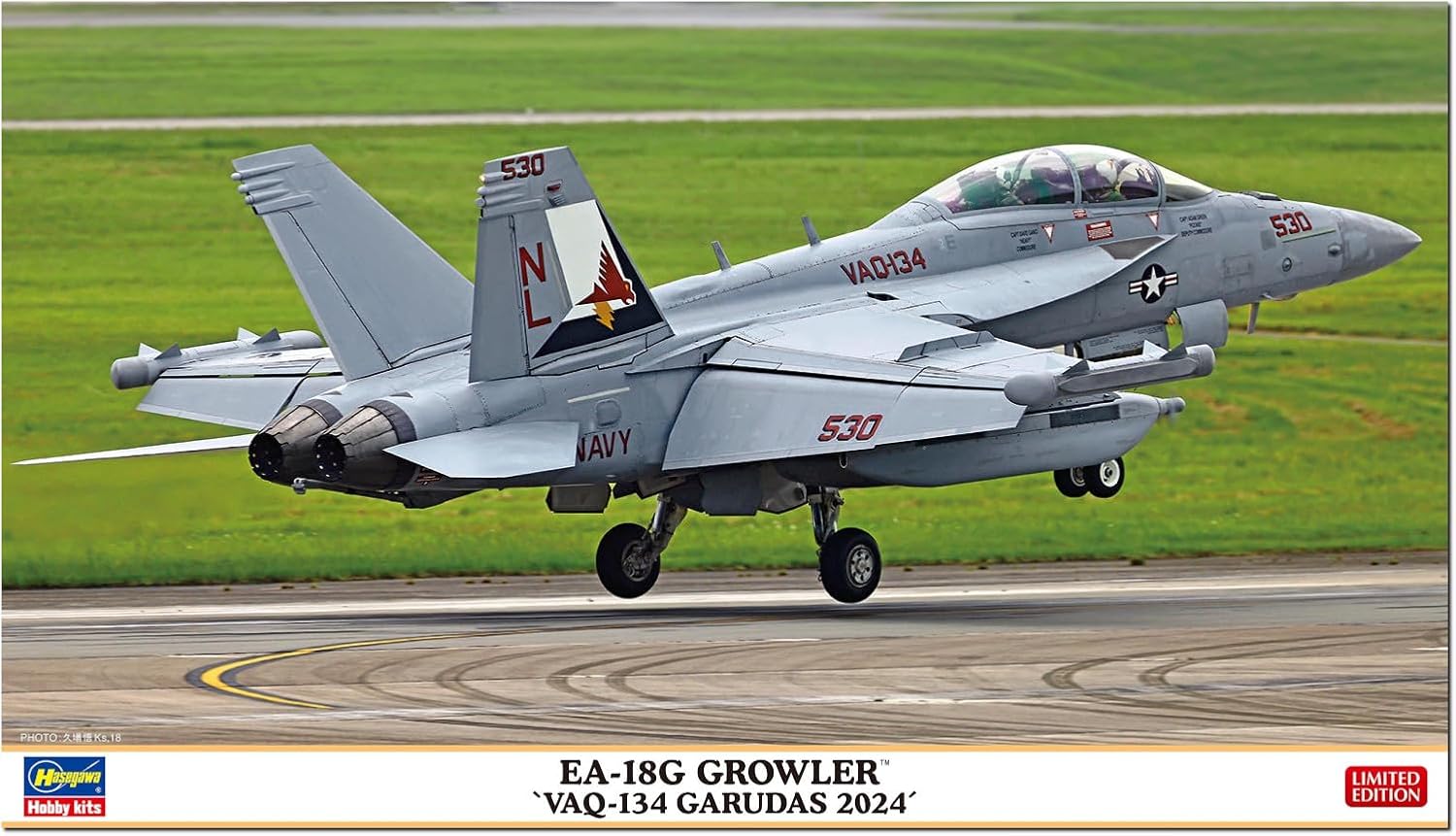 Hasegawa 02487 1/72 US EA-18G Growler VAQ-134 Garudas 2024 - BanzaiHobby