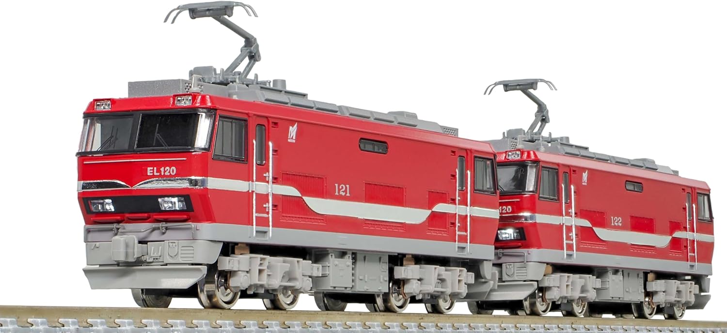 Green Max 31909 N Gauge Meitetsu EL120  Electric Locomotive 2 Car (T+M) Set (with Motor Power) - BanzaiHobby