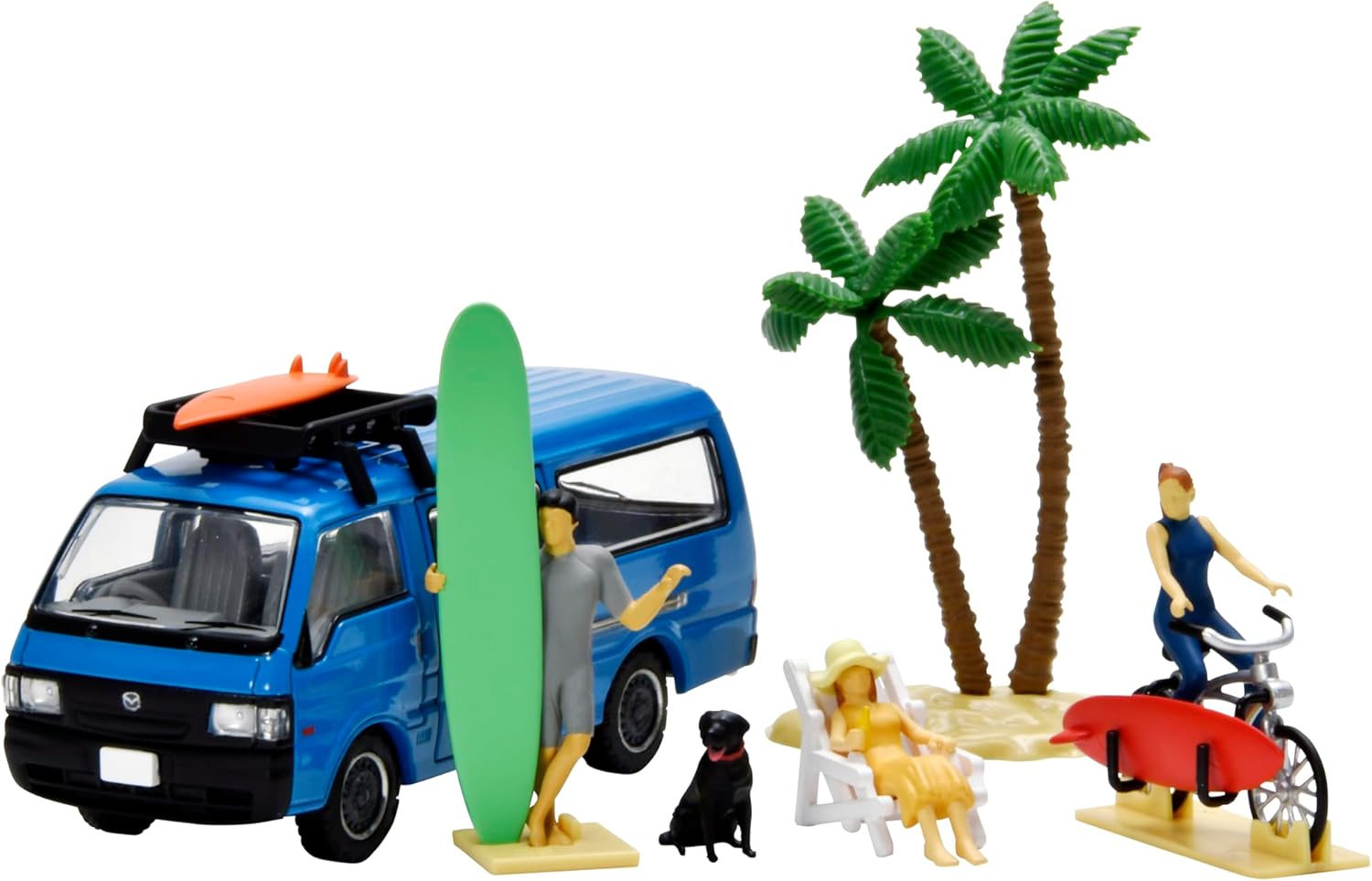 TOMYTEC 330813 1/64 Diocolle 64 #CarSnap 19b Surfing 2 (Mazda Bongo Brawny included) - BanzaiHobby