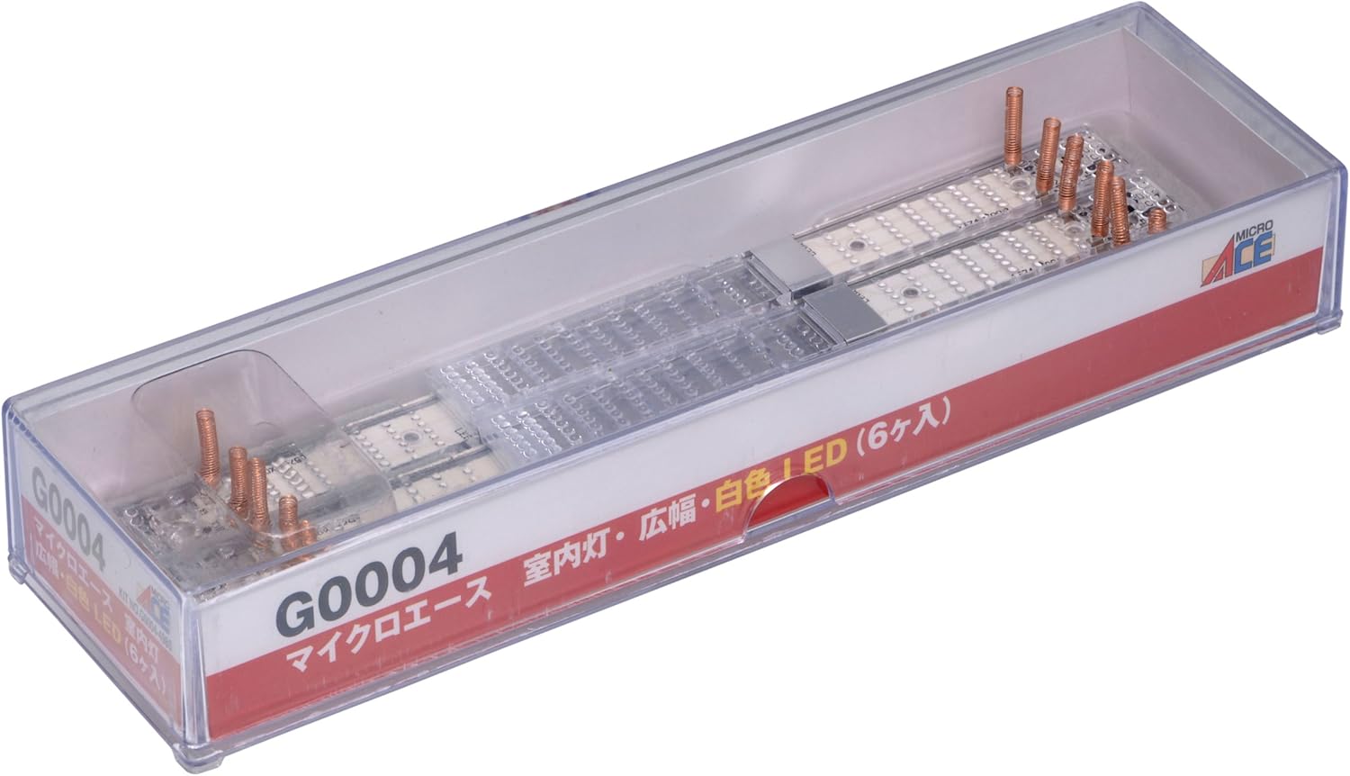MicroAce G0004 Interior Light, Wide, White LED, 6 pieces - BanzaiHobby