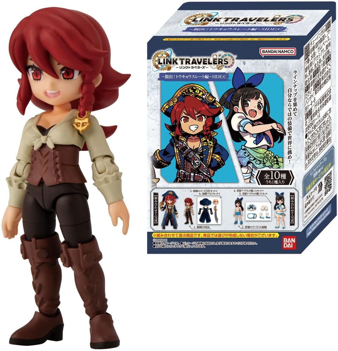 LINK TRAVELERS セット BANDAI Bandai Link Travelers Escape! Tokyo Slate SIDE C (1Box 10pcs