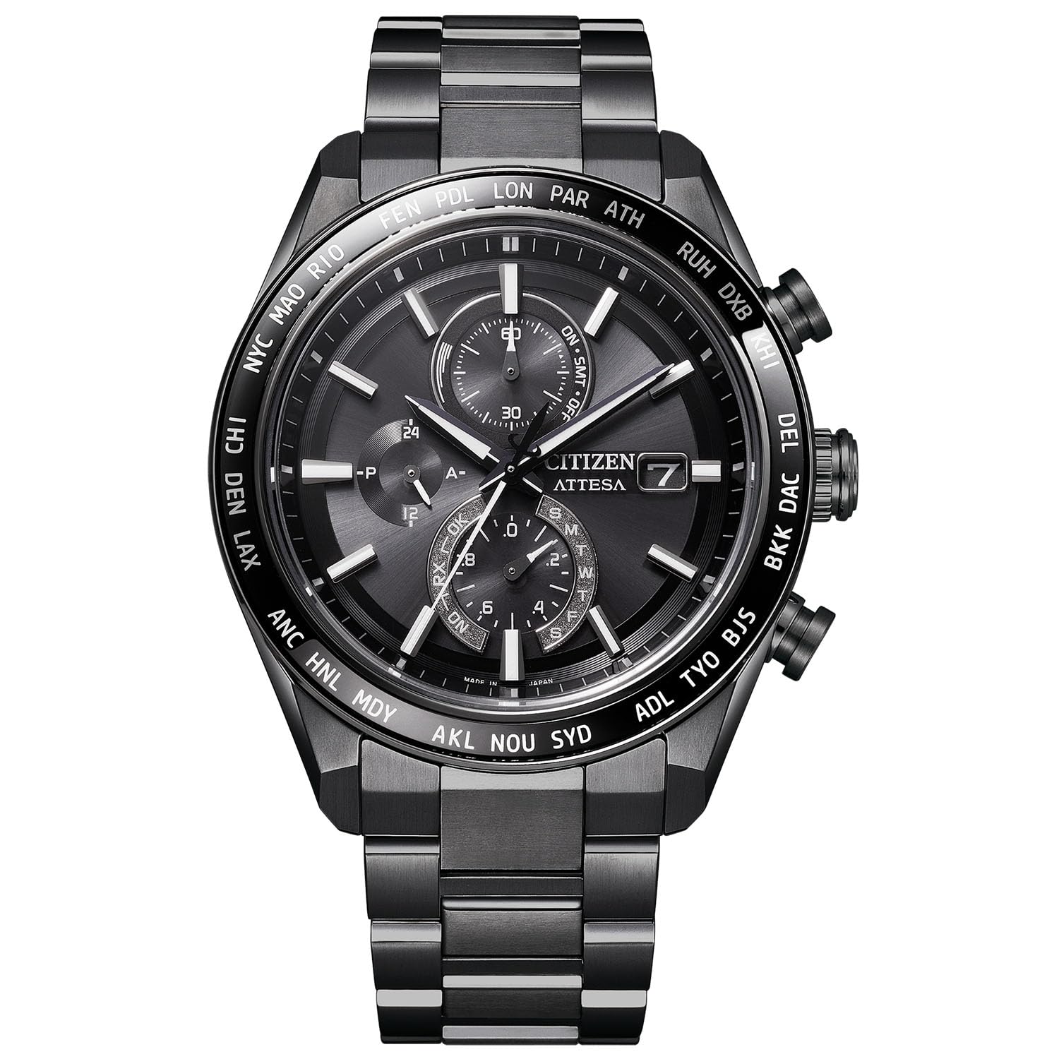 CITIZEN] 腕時計 ATTESA (電波時計/防水/サファイアベゼル) AT8294-59E 