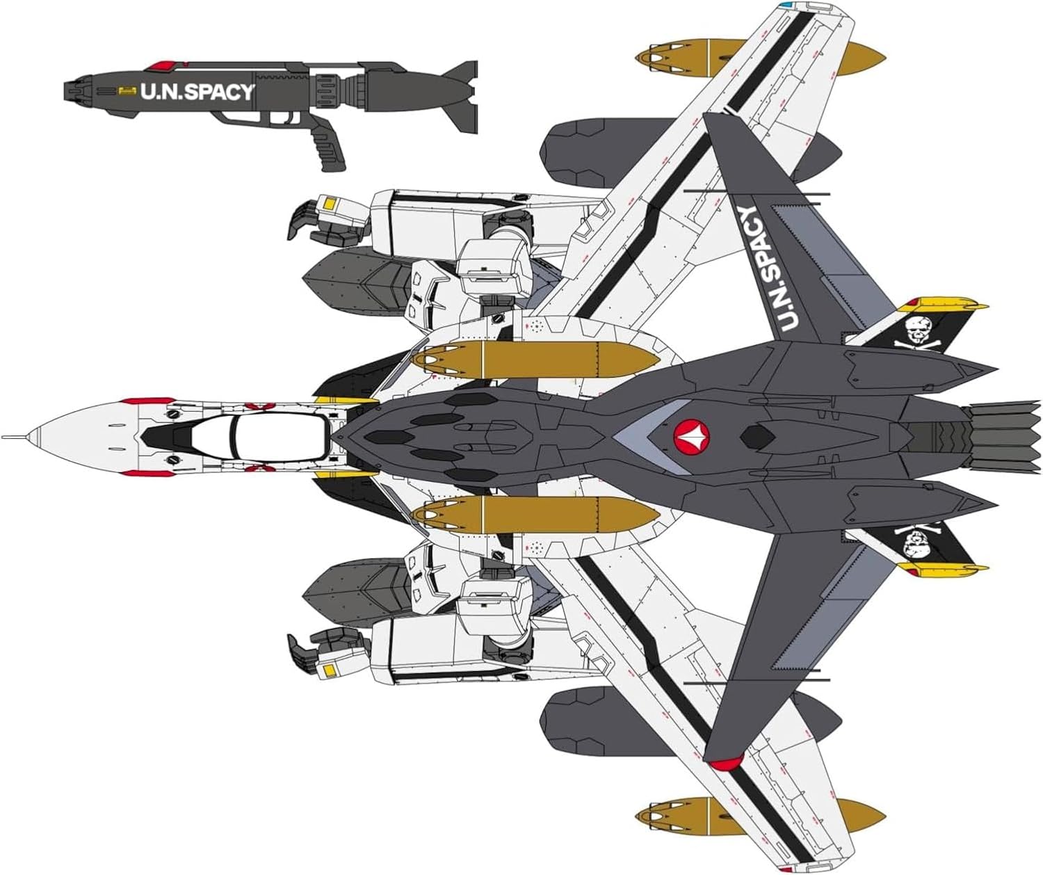 Hasegawa 65889 1/72 VF-0S Gerwalk w/Ghost Macross Zero - BanzaiHobby