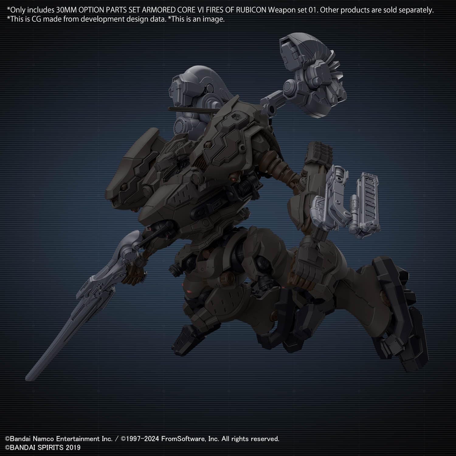 Bandai 30MM AC OP01 OPTION PARTS SET Weapon Set 01 (Armored Core VI Fires of Rubicon) - BanzaiHobby