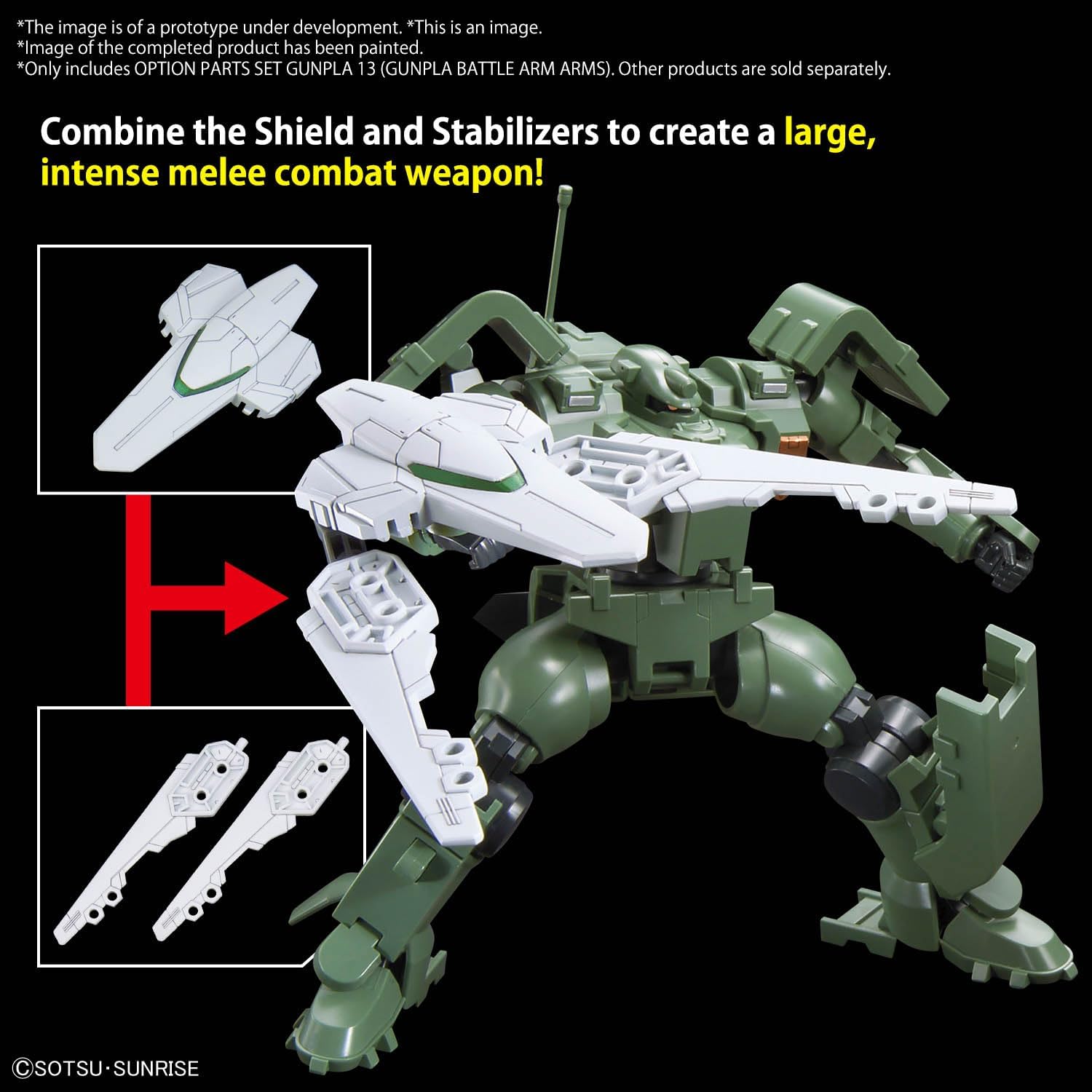 Bandai Option Parts Set, Gunpla 13 (Gunpla Battle Arms) - BanzaiHobby