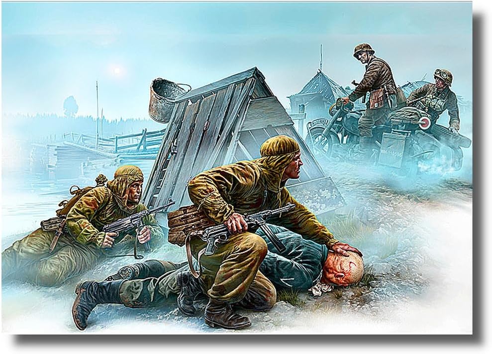 Master Box MB35190 1/35 Germany & Soviet Encounter Scenes (3 German Armies + 2 Soviet Forces MB3572 Remake Edition) - BanzaiHobby