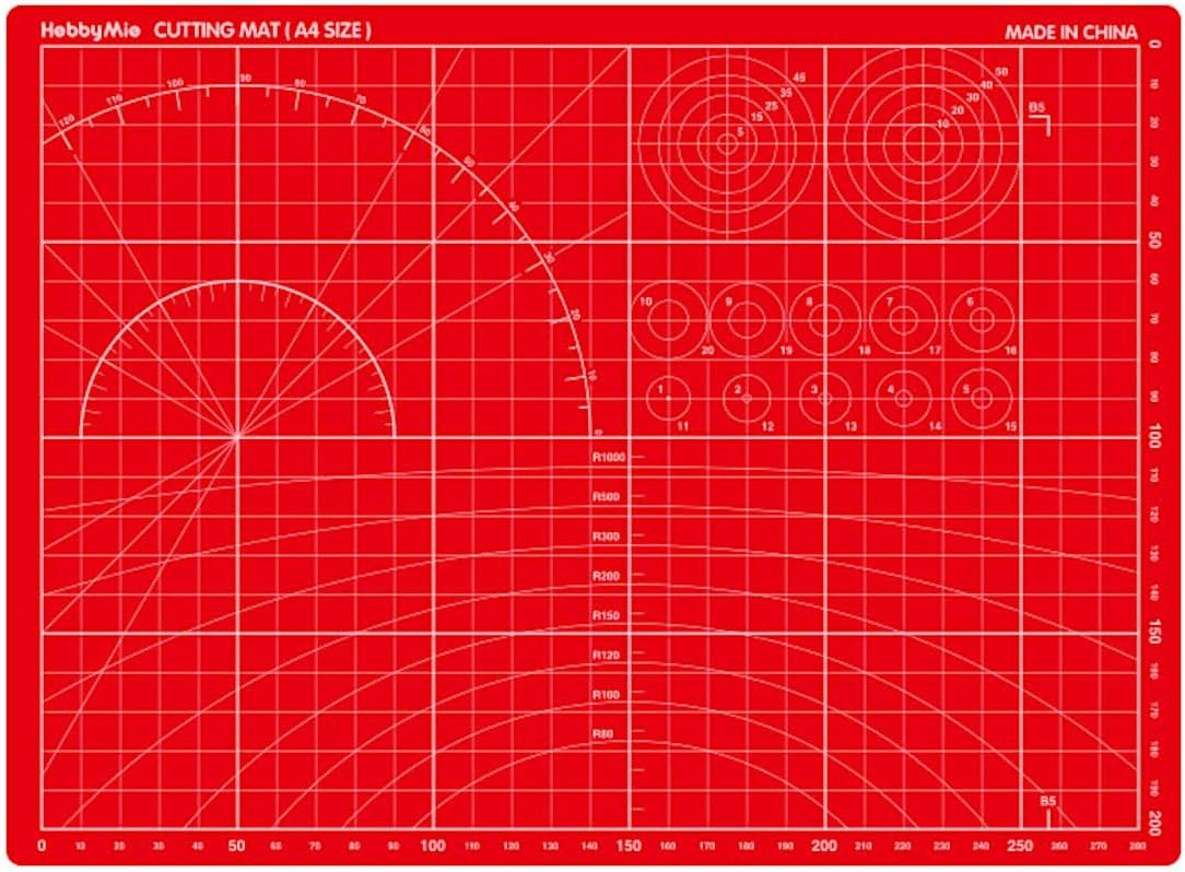 Doyusha Large Glass Cutting Mat Red Hobby Tool - BanzaiHobby