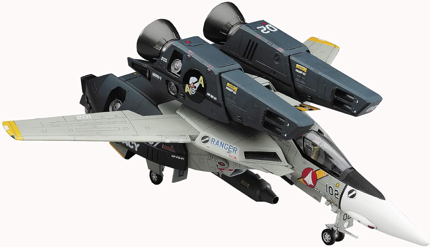 Hasegawa 65782 1/72 VF-1J Super/Strike Valkyrie SVF-41 Black Aces (Macross) - BanzaiHobby