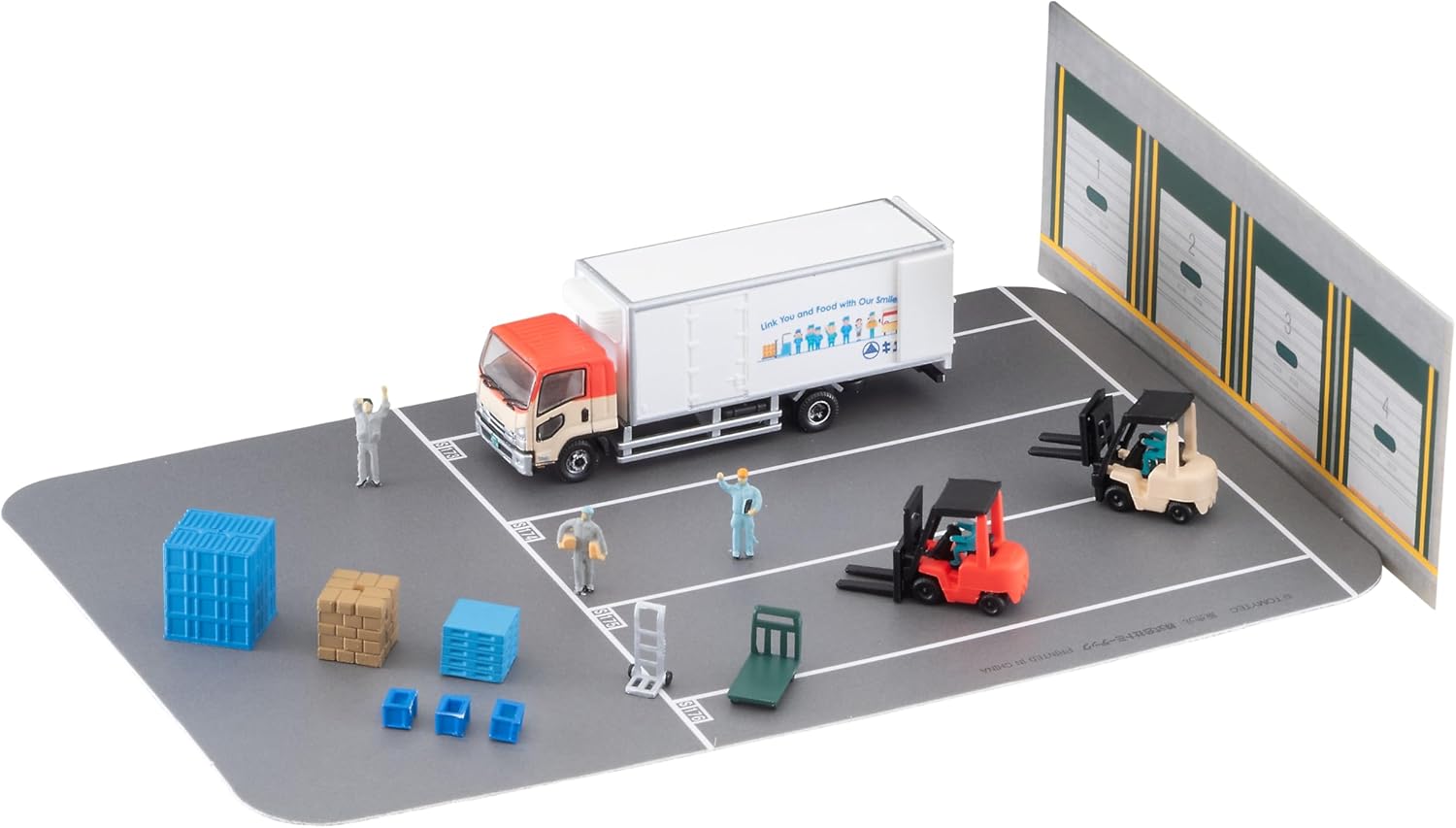 TOMYTEC The Truck Collection Logistics Site Truck Set B Kiyusobin - BanzaiHobby