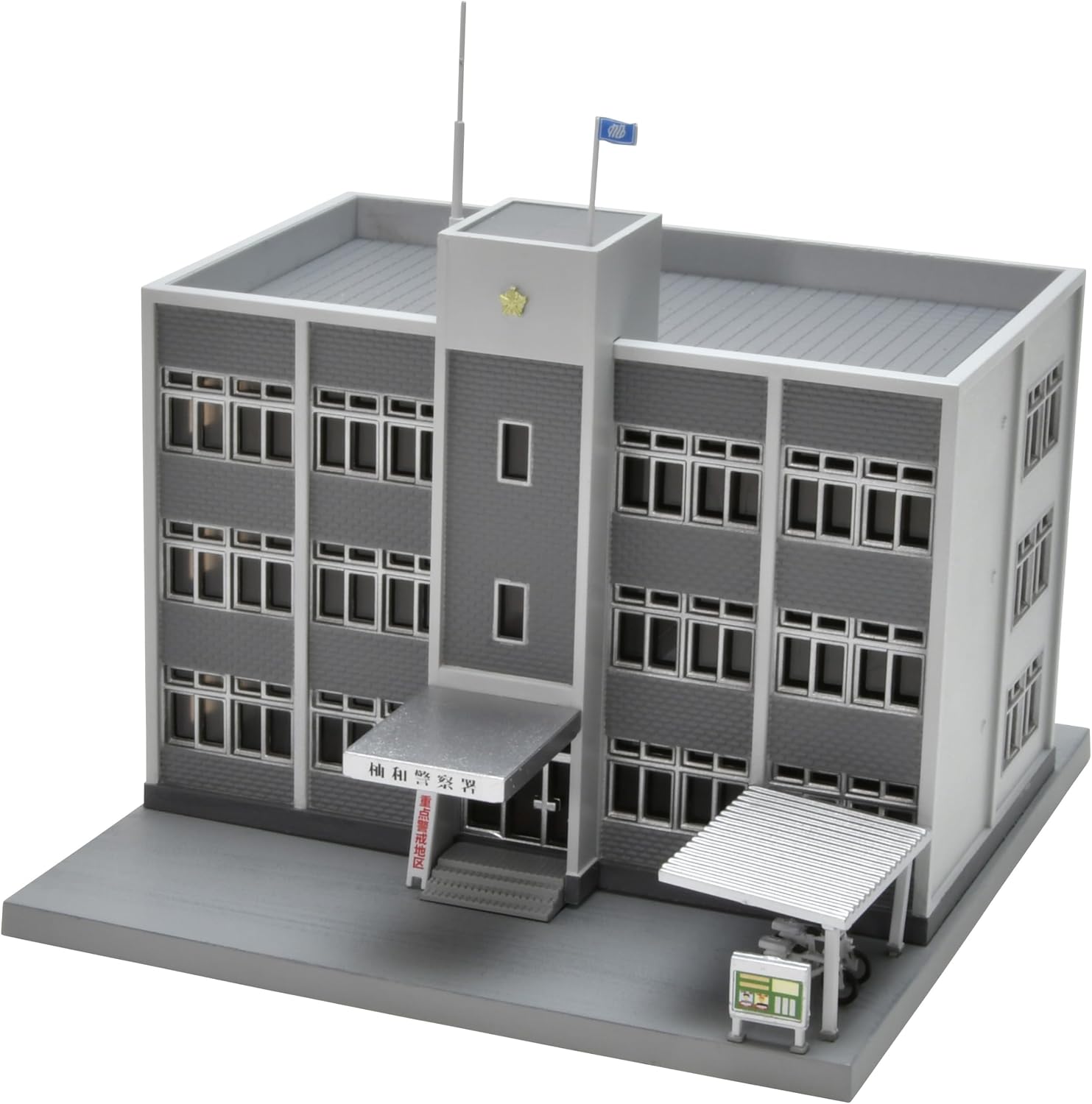 TOMYTEC (N-Gauge) Building Collection 094-3 Police Station 3 - BanzaiHobby