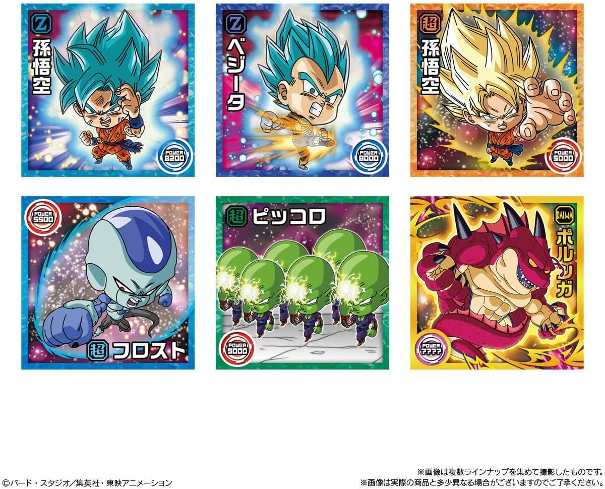 Bandai Dragon Ball Super Warrior Sticker Wafer Super 10th Anniversary of Unbelievable Gratitude (1Box 20pcs) - BanzaiHobby