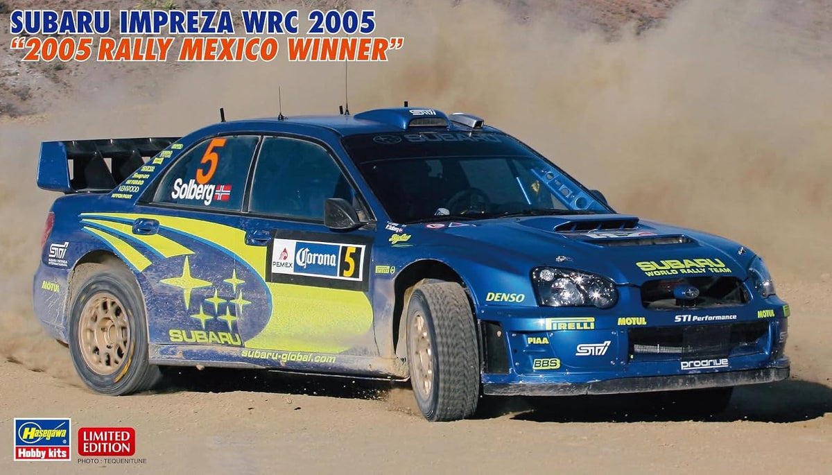 Hasegawa 20846 1/24 Subaru Impreza WRC 2005 Rally Mexico Winner