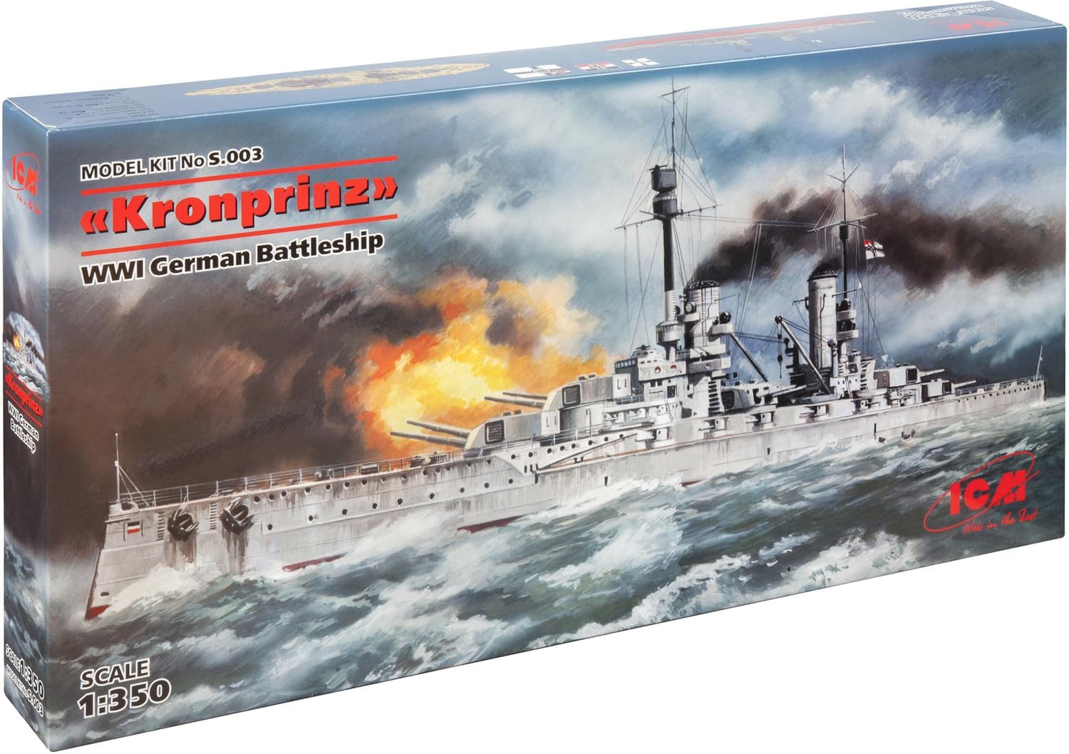 ICM S003 1/350 German Battleship Kron Printz - BanzaiHobby