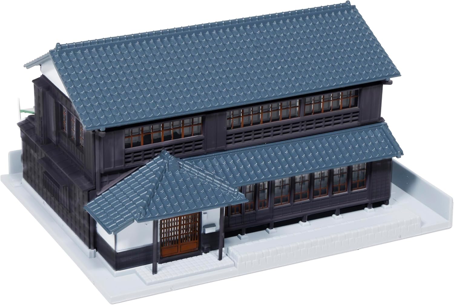 KATO 23-483B N Gauge Gable-roofed Townhouse 3 (Black Wall) - BanzaiHobby