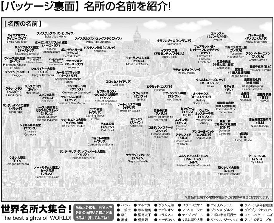 Beverly S92-505Naoki Tanaka: A collection of famous places from around the world! Puzzle - BanzaiHobby