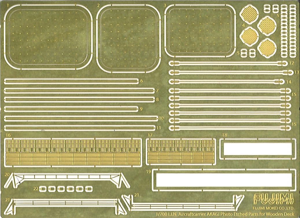 Fujimi FH-14EX-3 1/700 Japanese Navy Aircraft Carrier Akagi Full Hull Model (with Wooden Deck) - BanzaiHobby