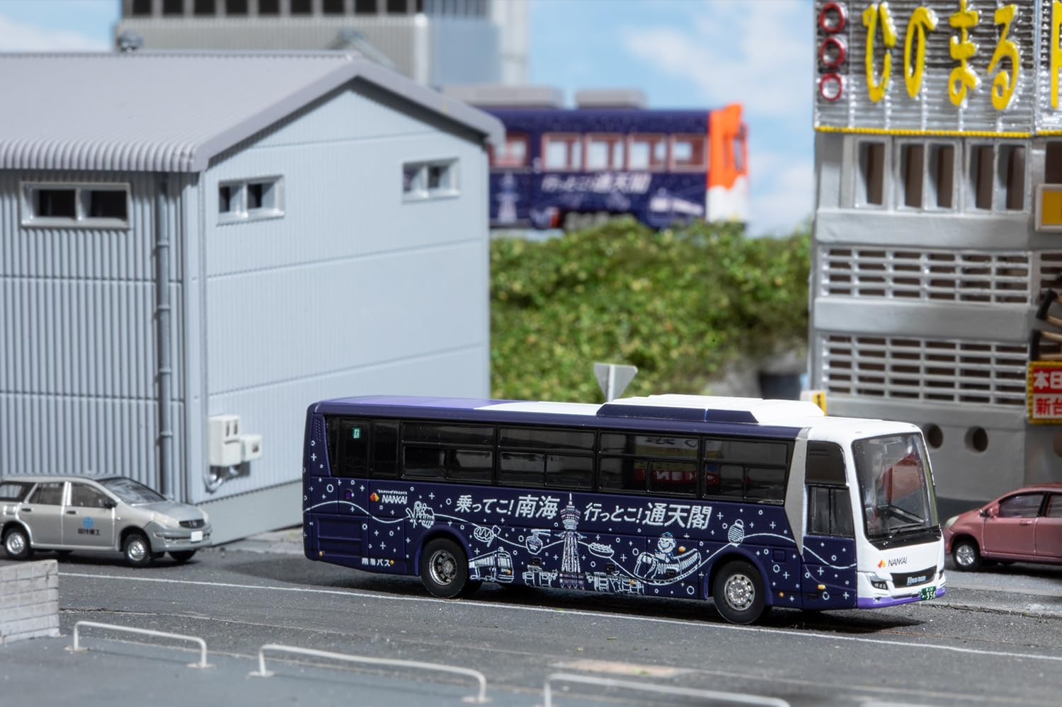 TOMYTEC (N Scale) The Bus Collection Nankai Bus (Let's Ride the Nankai Bus! Let's Go to Nankai!) Tsutenkaku Wrapping Bus
