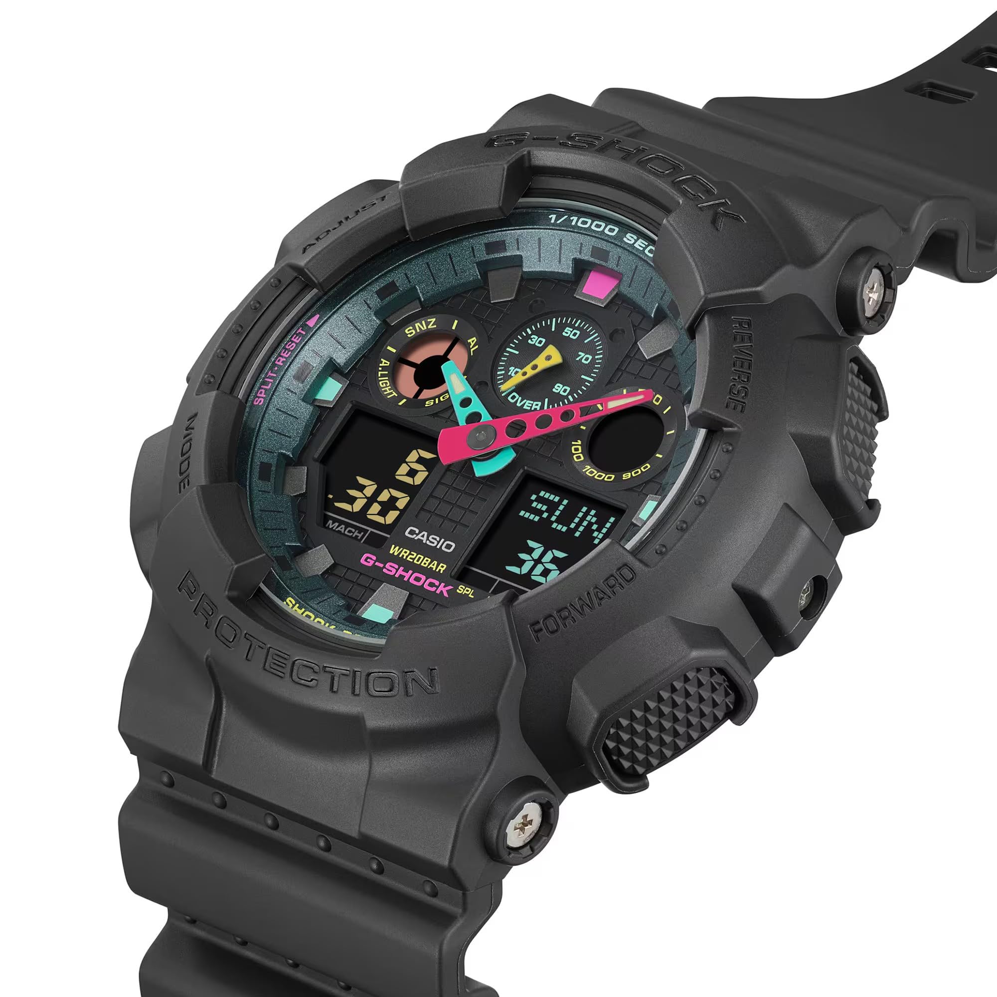 G-Shock GA-100MF-1AER スポーツウォッチ, ブラック///ホワイト, スポーツ。 - BanzaiHobby