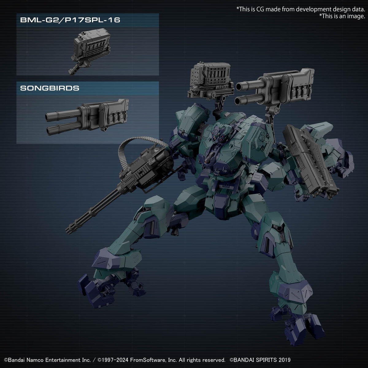 Bandai 30MM AC04 Armored Core VI Fires of Rubicon Balam Industries BD-011 Melander Liger Tail - BanzaiHobby