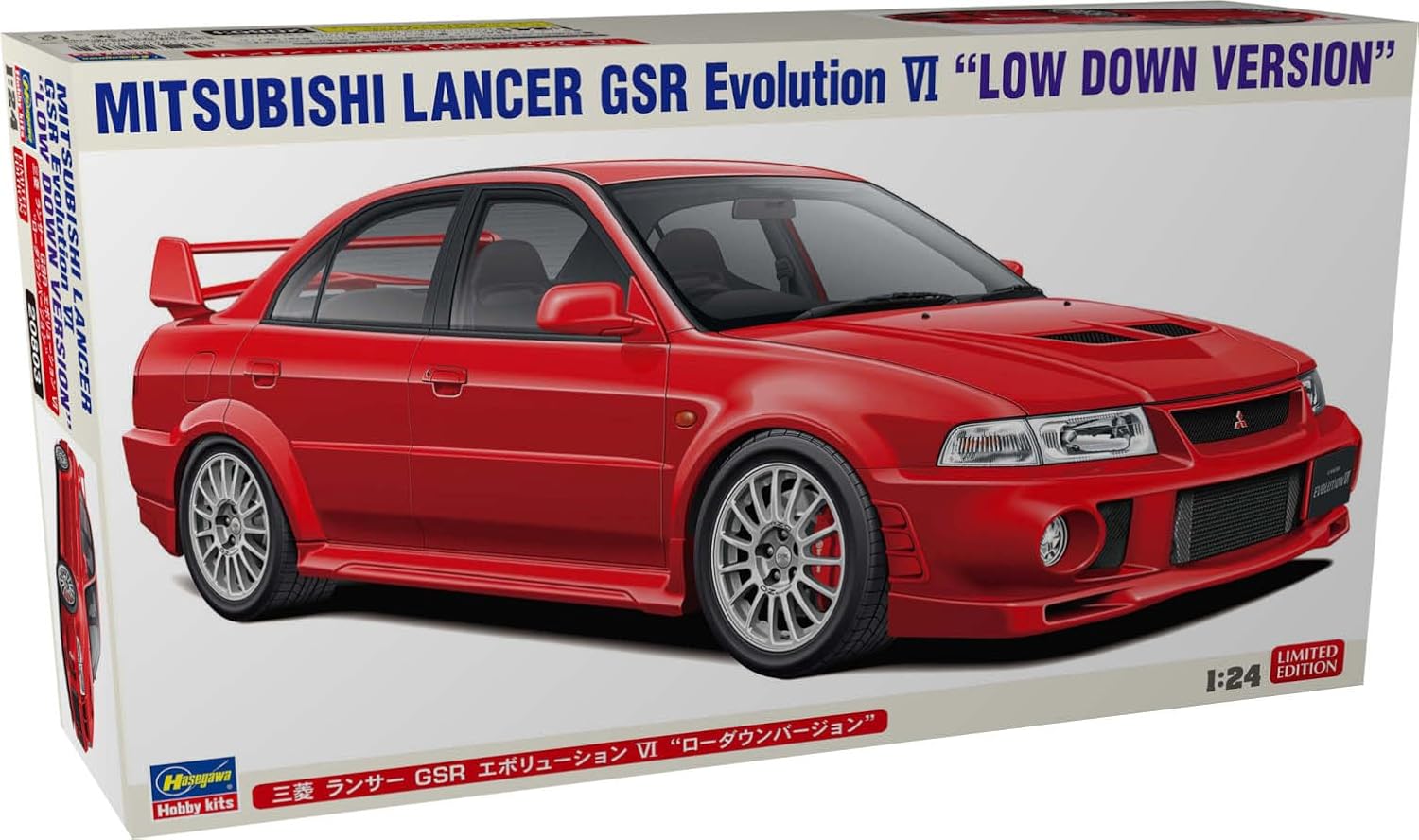 Hasegawa 20803 1/24 Mitsubishi Lancer GSR Evolution VI Low Down Version - BanzaiHobby