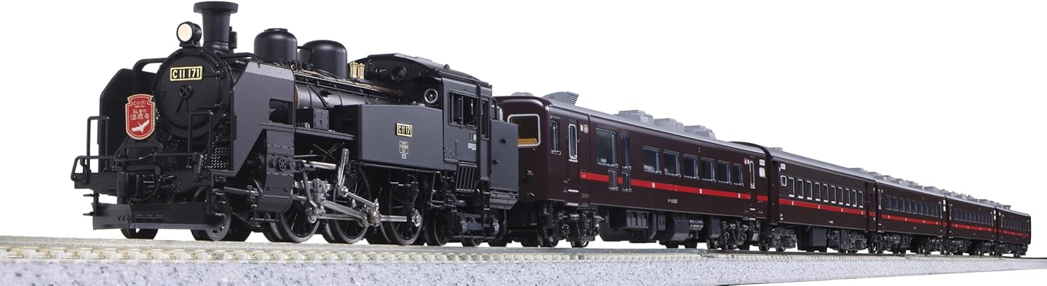KATO 10-1958 N Gauge C11 171+14 Series "Steam Locomotive Winter Wetlands" 6-Car Set - BanzaiHobby