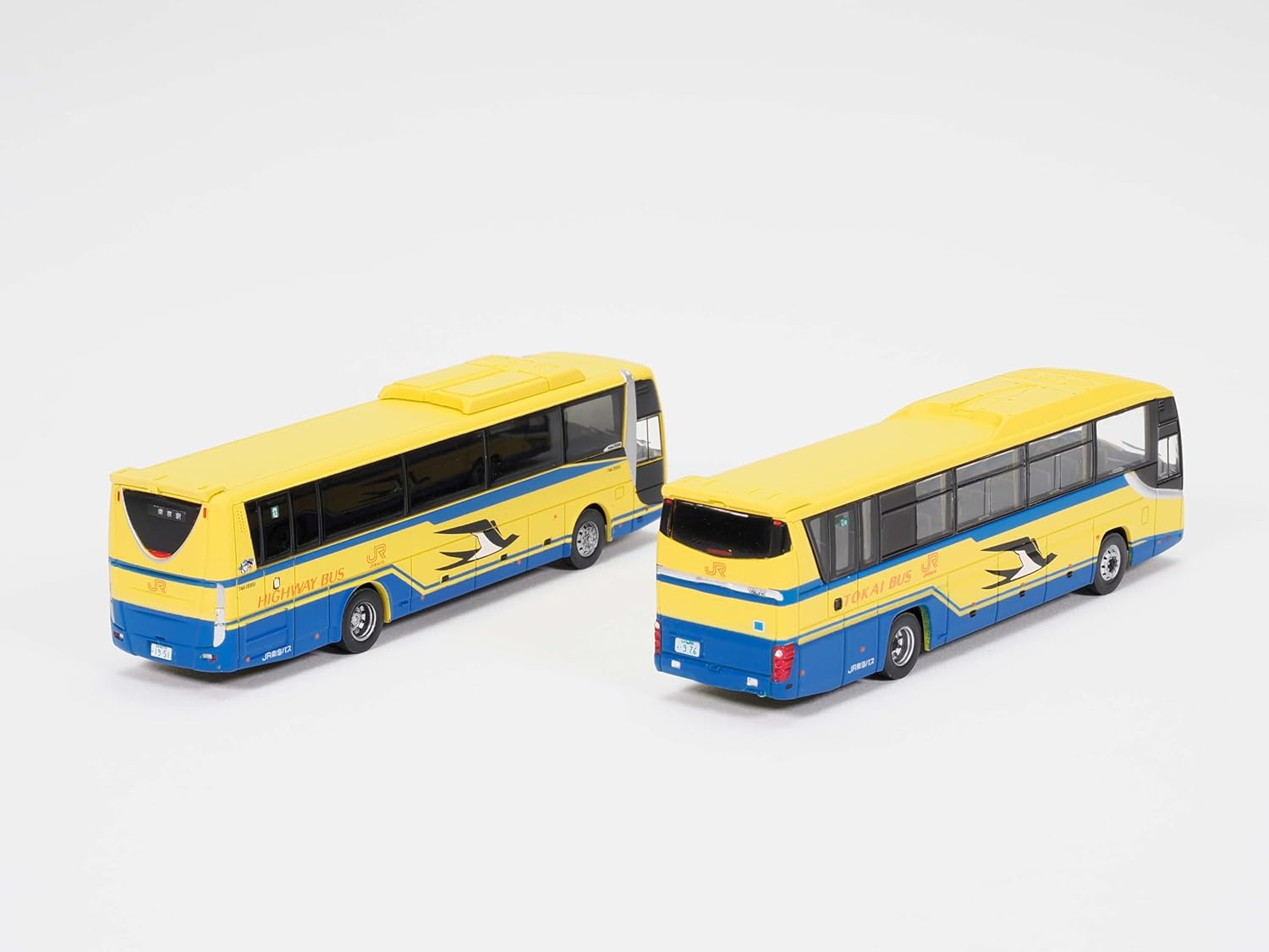 TOMYTEC The Bus Collection JR Tokai Bus Yellow Bus Set of 2 - BanzaiHobby
