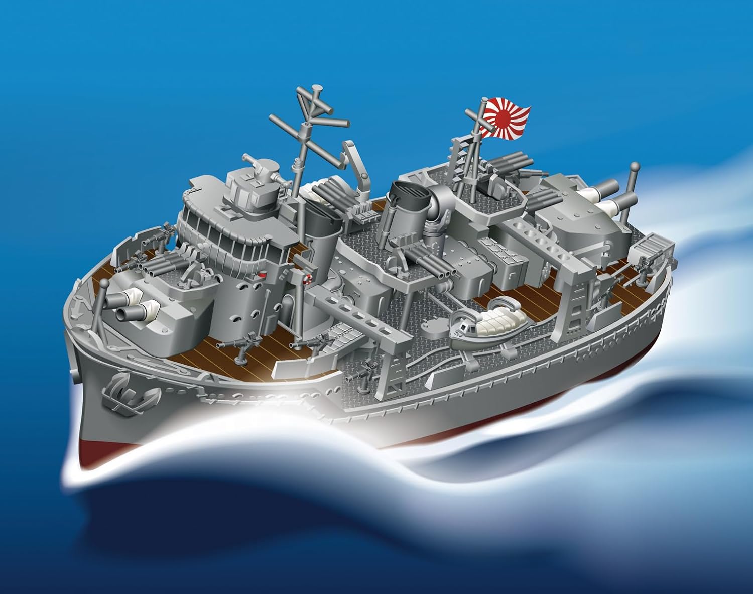 Fujimi Chibi Maru Fleet Series No. 5EX-1 Chibimaru Fleet Yukikaze Special Edition (with Etched Parts)