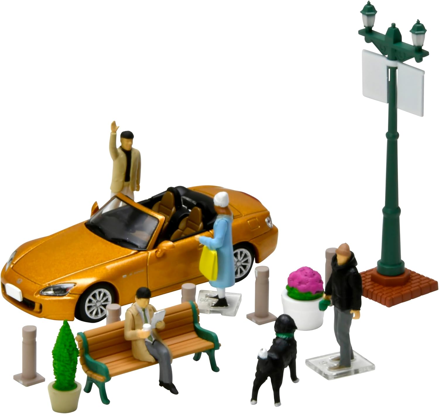 TOMYTEC 328292 1/64 Diocolle 64 #Car Snap 22a Urban Street Corner 2 (Honda S2000 included) - BanzaiHobby