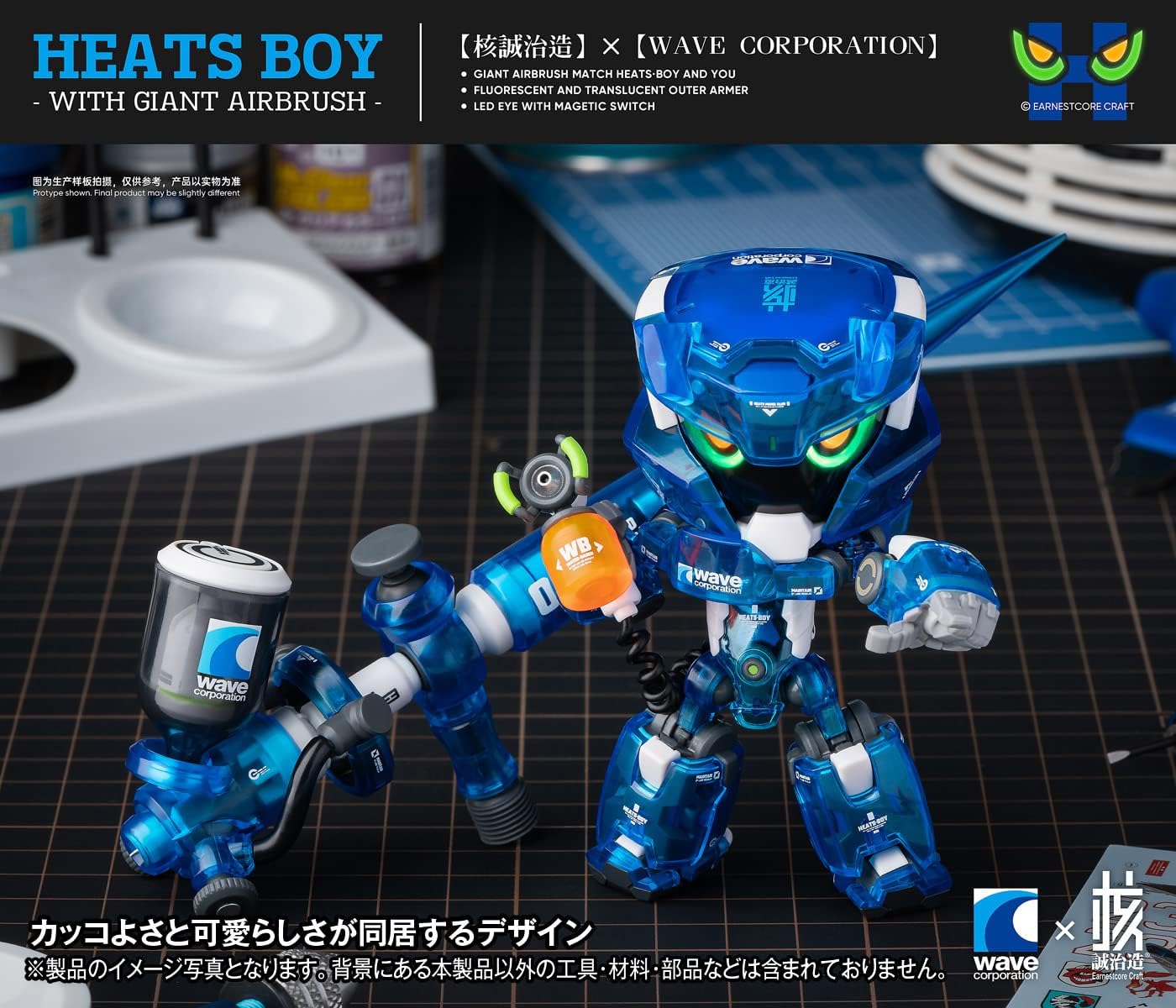 Wave KM092 Seiji Nakara HEATS BOY Blue Ver - BanzaiHobby
