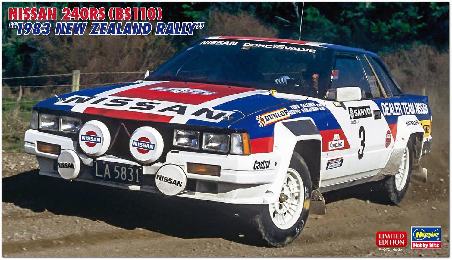 Hasegawa 20769 1/24 Nissan 240RS (BS110) 1983 New Zealand Rally - BanzaiHobby