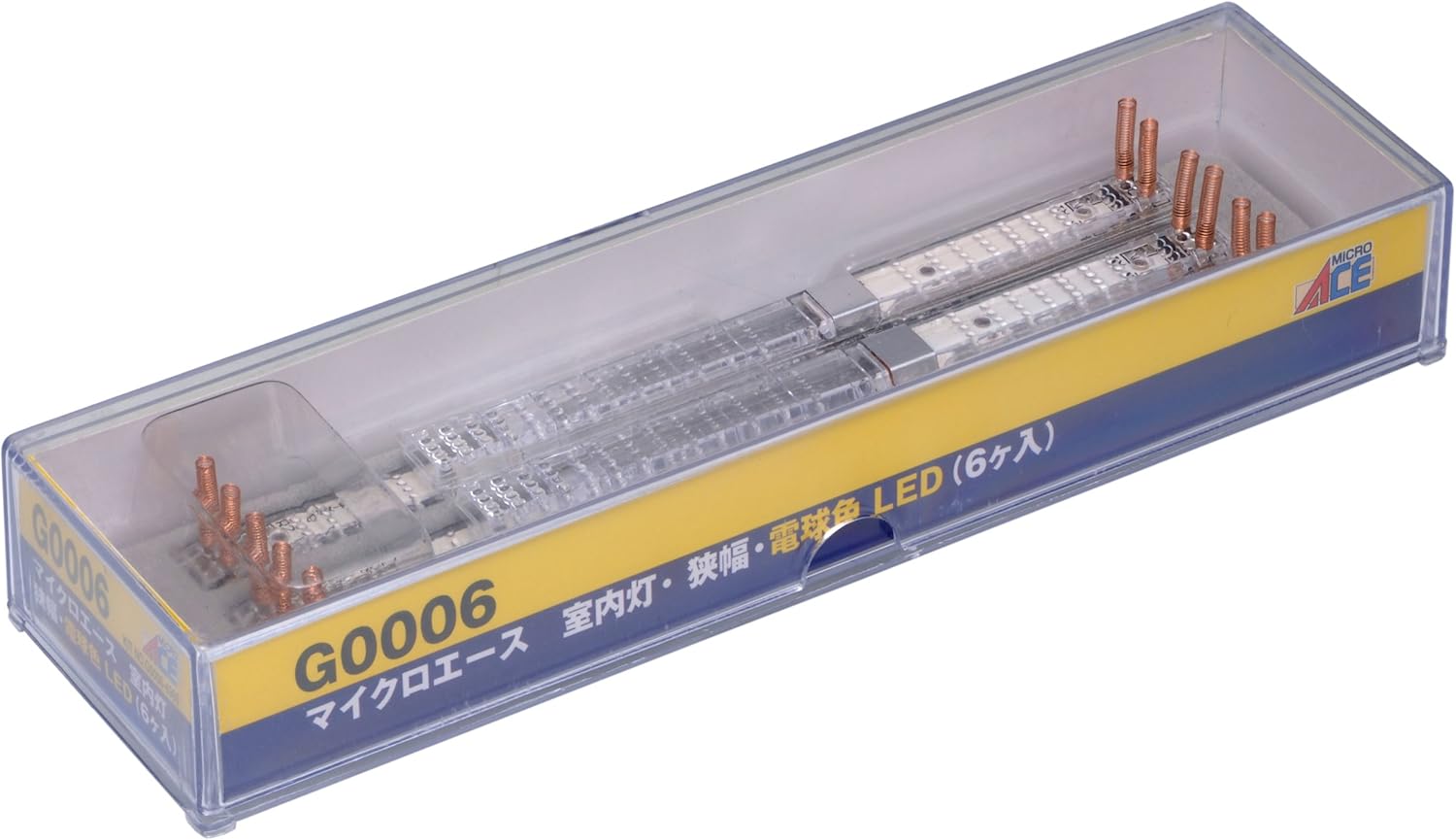 MicroAce G0006 Interior Light, Narrow Width, Warm White LED, 6 pieces - BanzaiHobby