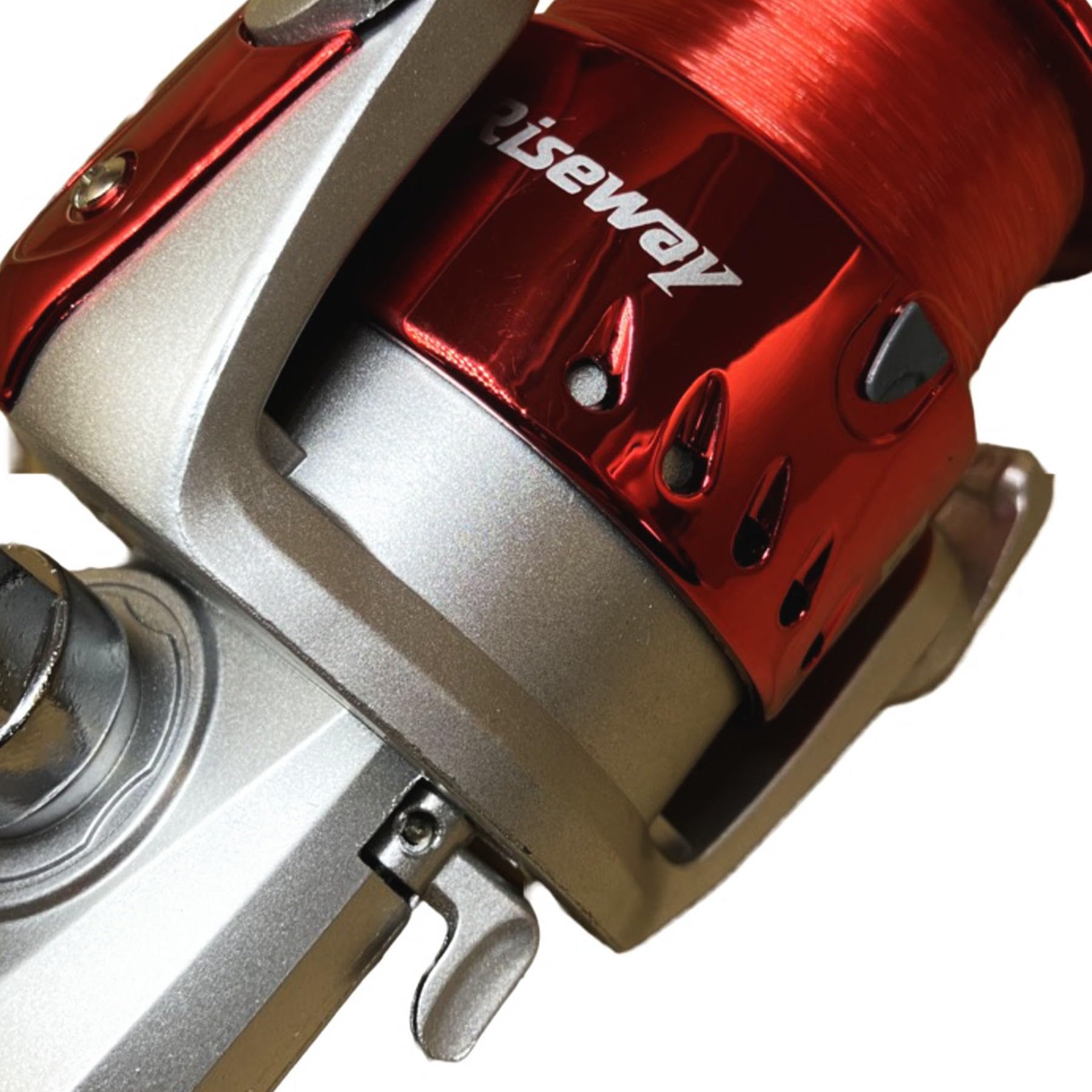 ライズウェイ(Riseway) 糸付きスピニングリール ベーシックスピン 3000 4号-110m付き レッド