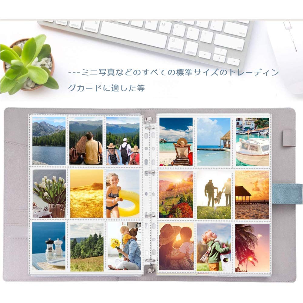 WSKTOP トレカ ファイル カードファイル 2穴・3穴・4穴対応 9ポケットカードシート と他のカードを集める (100枚入り) - BanzaiHobby