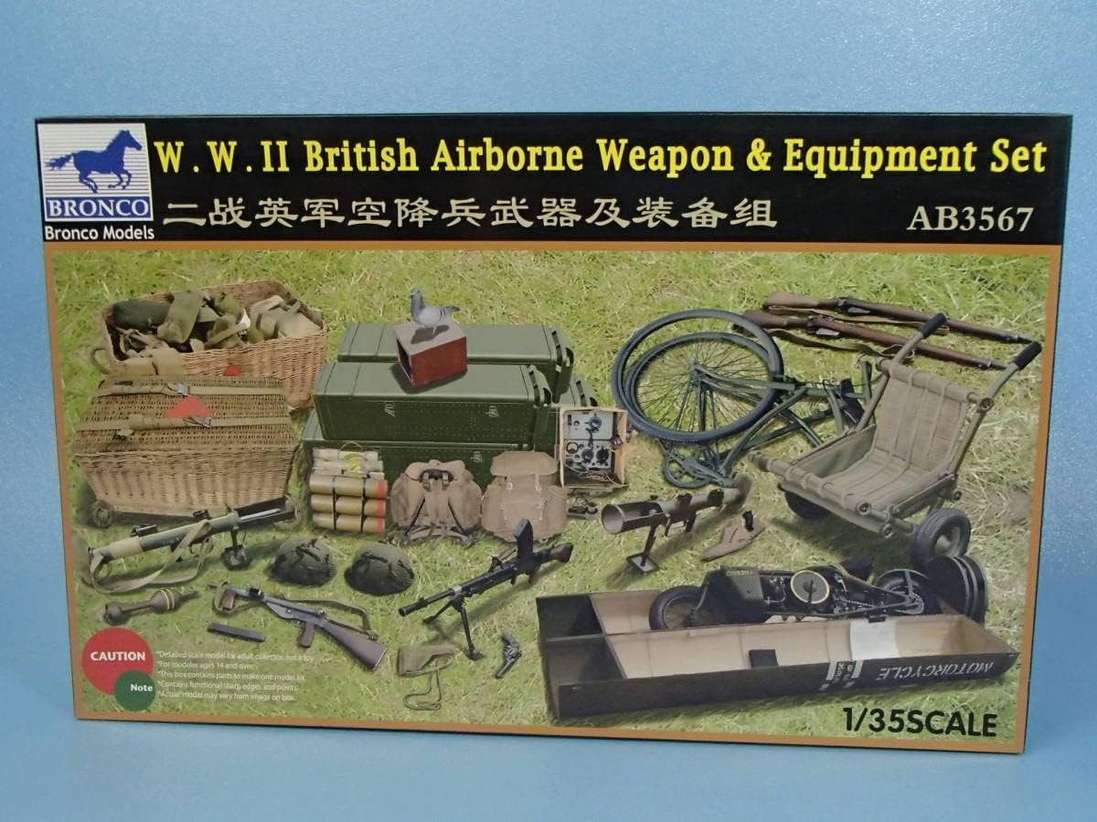 Bronco Models CBA3567 1/35 British WWII Airborne Weapon & Equipment Set - BanzaiHobby
