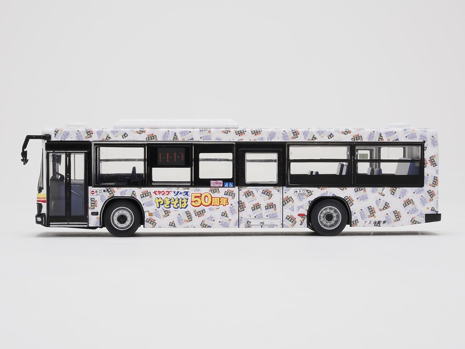 TOMYTEC JH060 National Bus Collection 80 Juo Jidosha Peyoung Sauce Yakisoba 50th Anniversary Wrapping Bus - BanzaiHobby