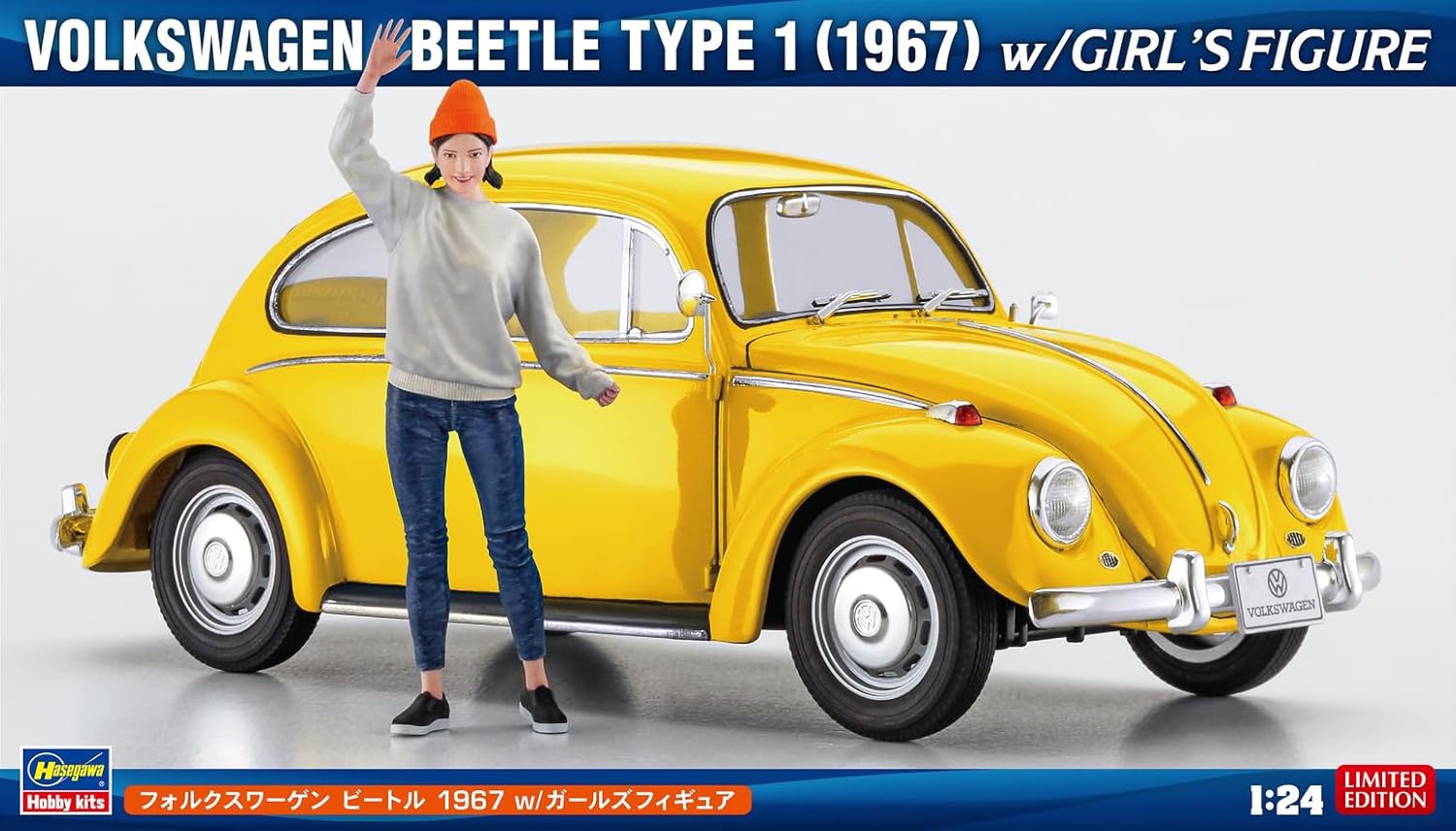 Hasegawa SP620 1/24 VW Beetle 1967 w/Girls Figure - BanzaiHobby