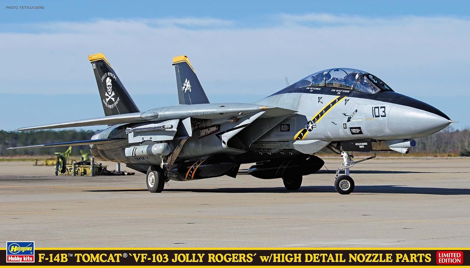 Hasegawa SP673 1/72 F-14B Tomcat VF-103 Jolly Rogers with High Detail Nozzle Parts