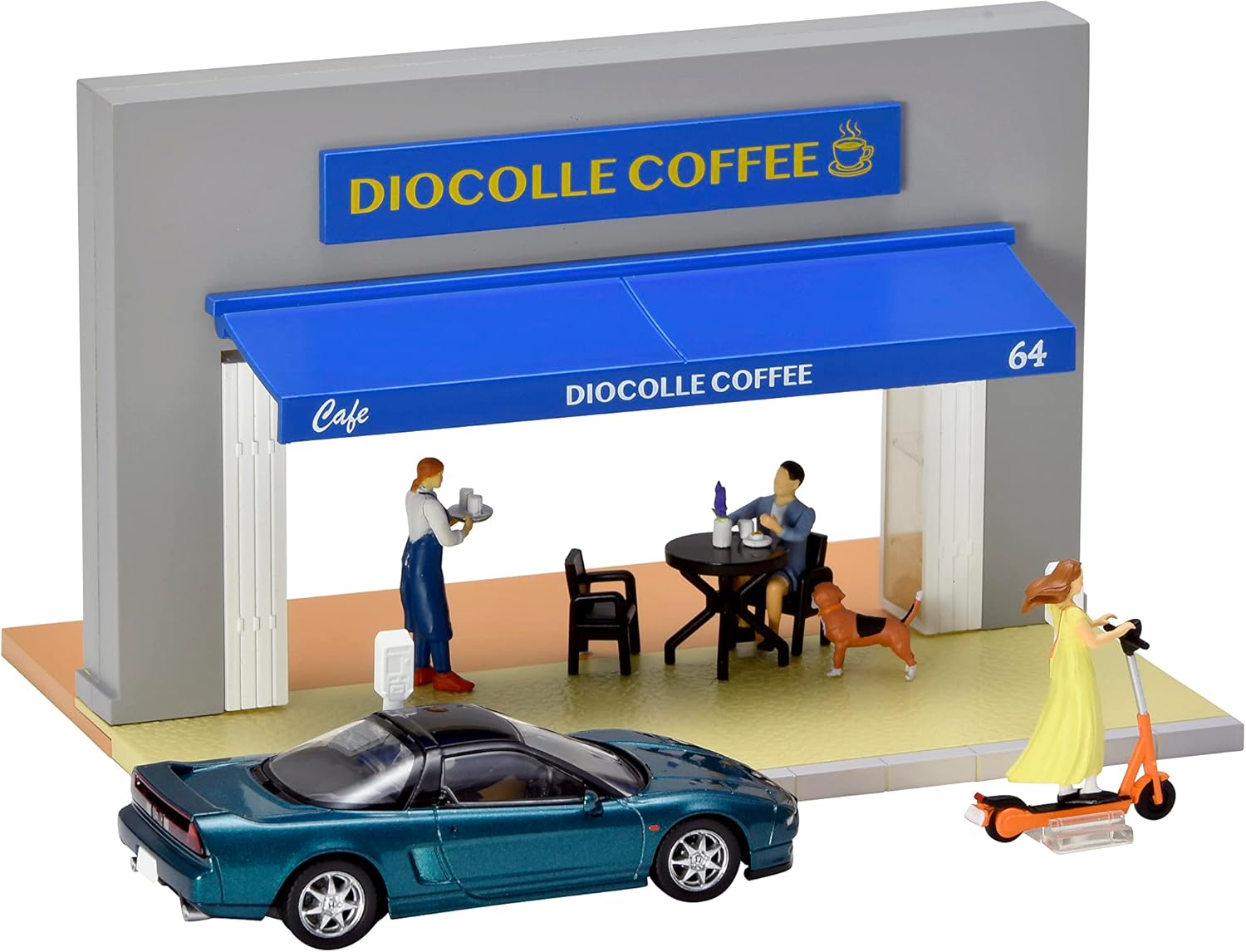 TOMYTEC 324768 1/64 Diorama Collection 64 # Car Snap 21a Cafe
